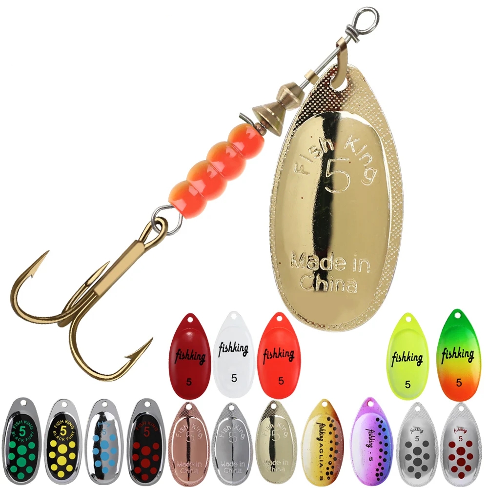 Fishing Lure Crankbait - Colher de metal giratória isca 3.9g