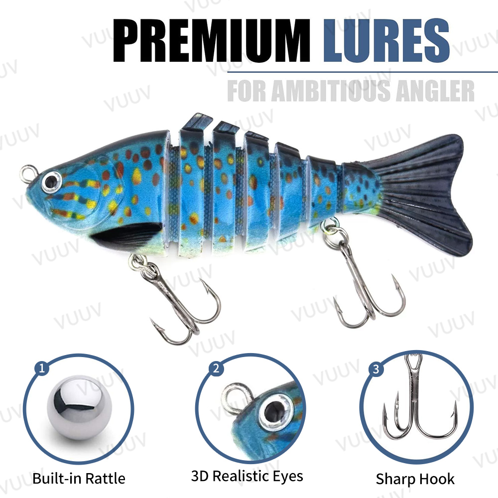 10 Iscas Articuladas Multi-Seg - Fishing Lure Popper avaliação e preço
