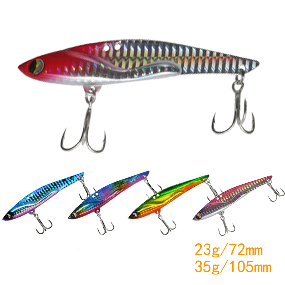 2 pçs 105mm 35g 72mm 23g vib i - Fishing Lure Spinnerbait avaliação e preço