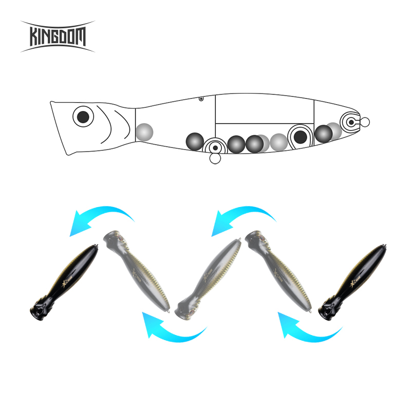 Reino flutuante popper isca de - Fishing Lure Popper avaliação e preço