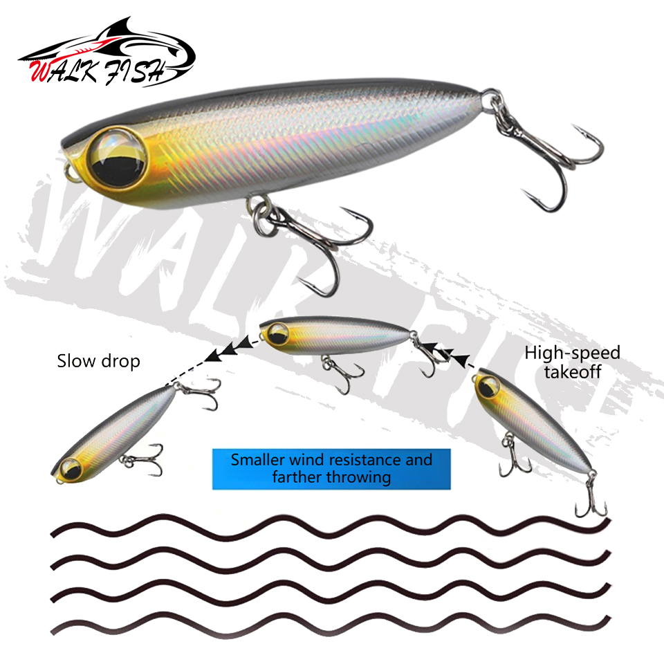 WALK FISH 1 Peça 6cm 5.6g Isca - Fishing Lure Popper avaliação e preço