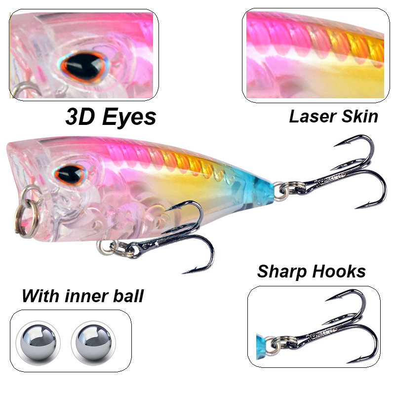 Yucong 1pc mini popper isca de - Fishing Lure Popper avaliação e preço